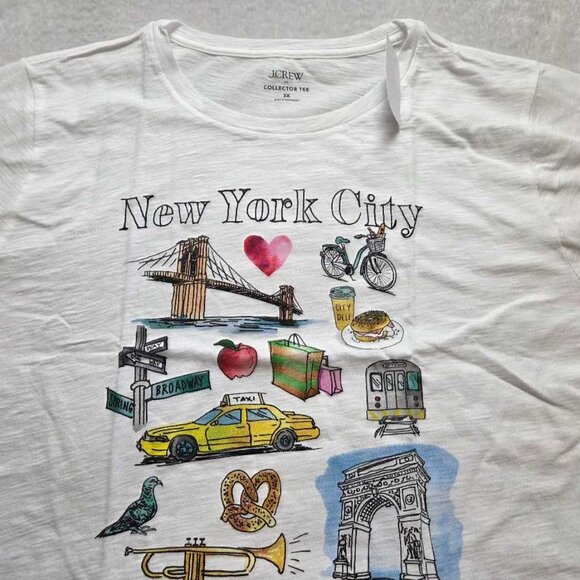 New Plus 3X J Crew Factory collector tee New York City graphic t-shirt - Picture 2 of 7